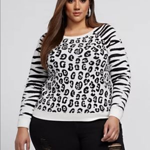 FTF Annie Animal Print Sweater